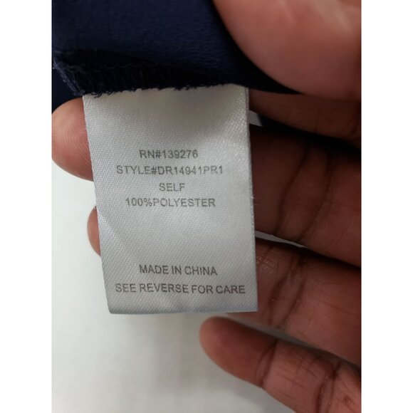 DR2 by Daniel Rainn women's v neck and v back top, navy, size S - Picture 4 of 5